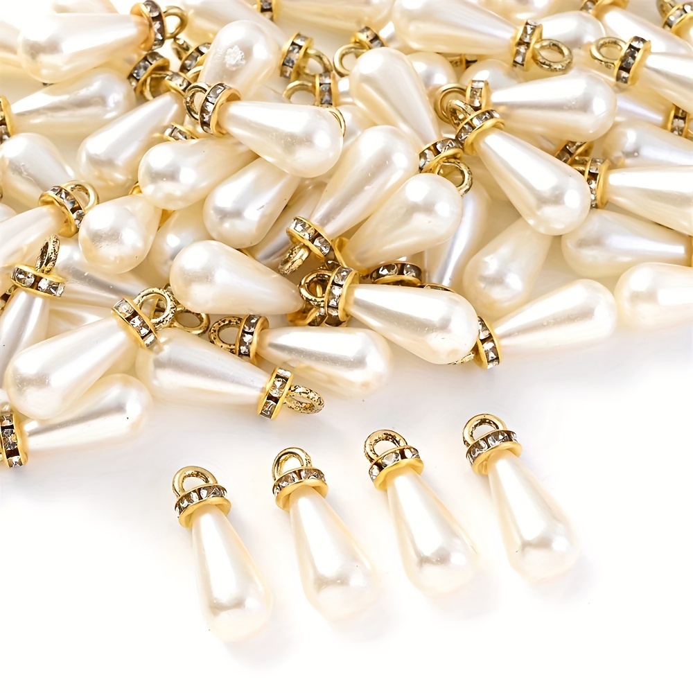 20pcs Colorful Waterdrop Charms for Jewelry Making
